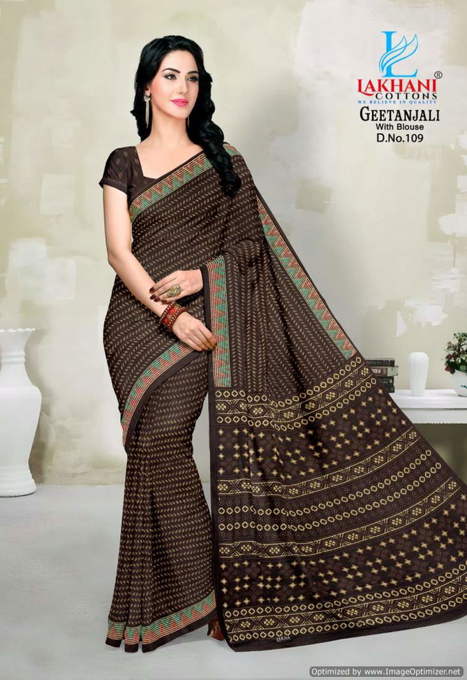 Geetanjali By Lakhani Heavy Cotton Printed Sarees Wholesalers In Delhi